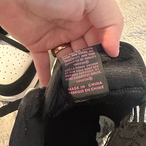 Rare Valentines Day Air Jordan Nike Sneakers - Neon Pink, Black, and White - Picture 4 of 5